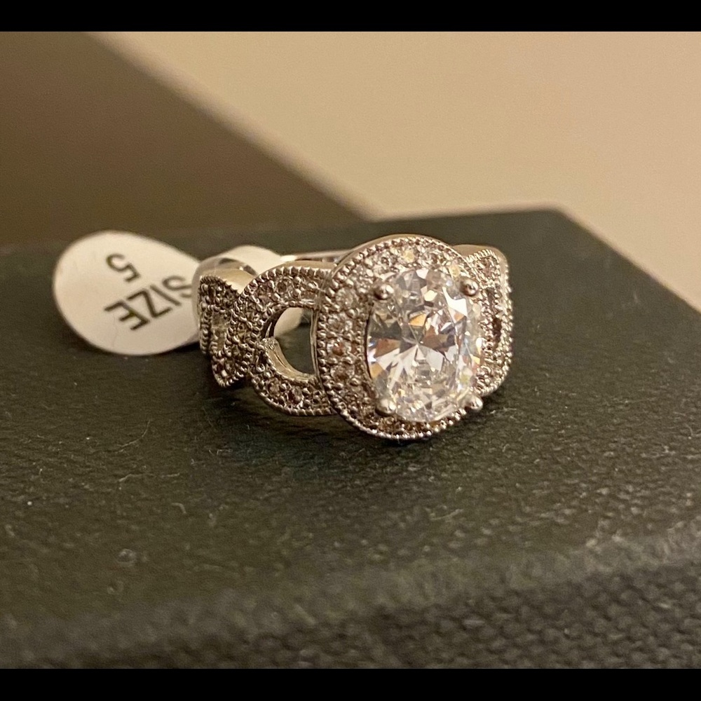 Cubic zirconia size 5 ring